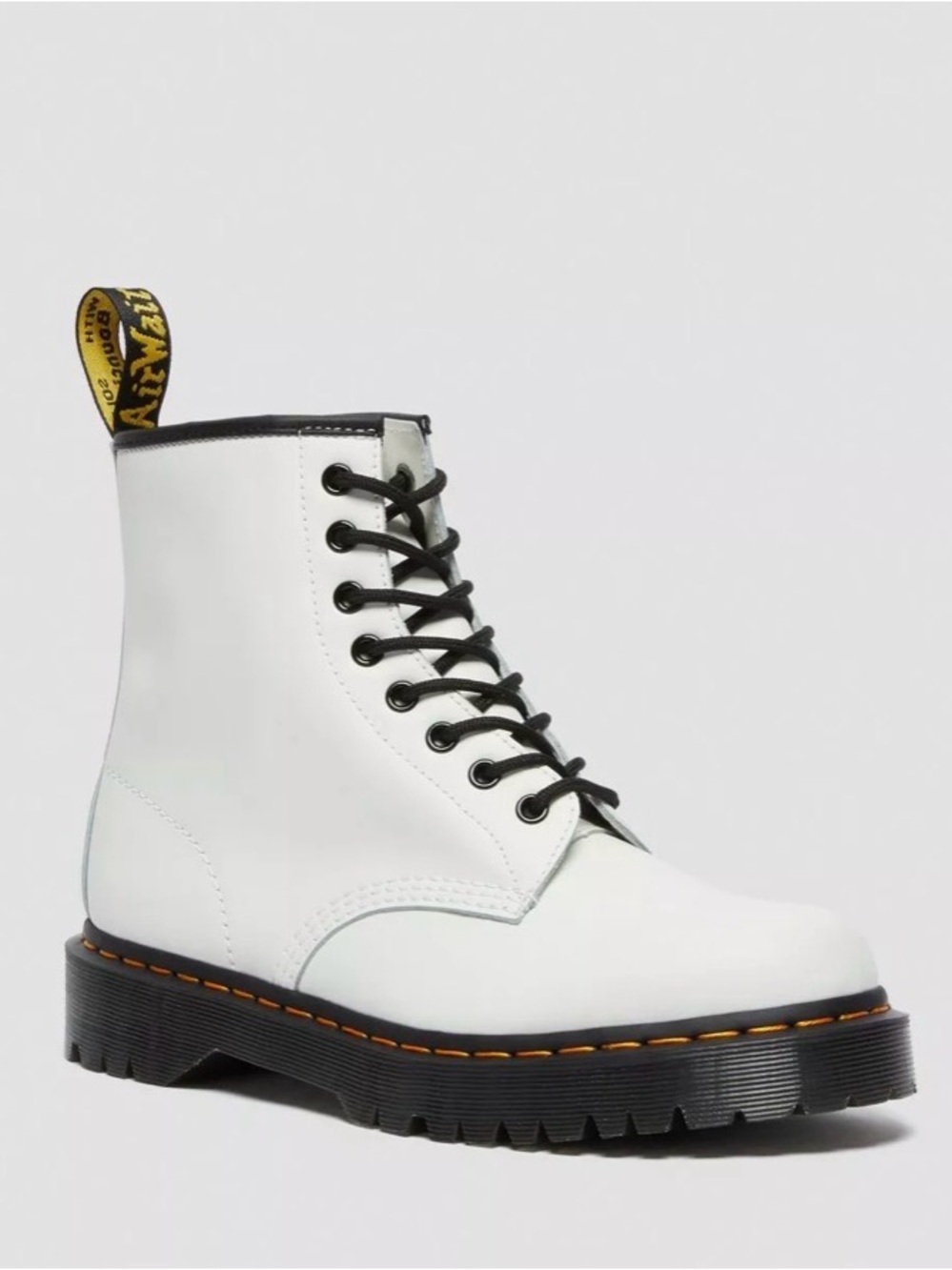 Dr Martens Zavala T Lamper Combat Boot White